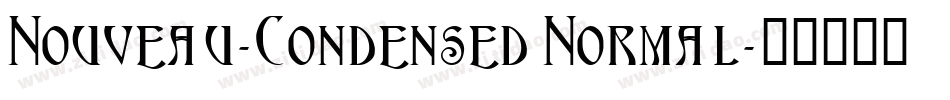 Nouveau-Condensed Normal字体转换